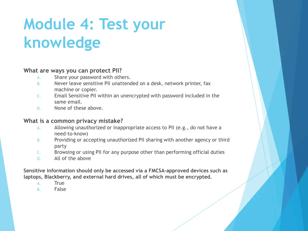 module 4 test your knowledge