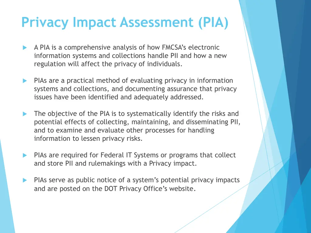 privacy impact assessment pia