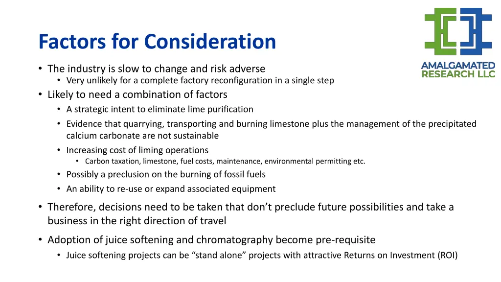 factors for consideration