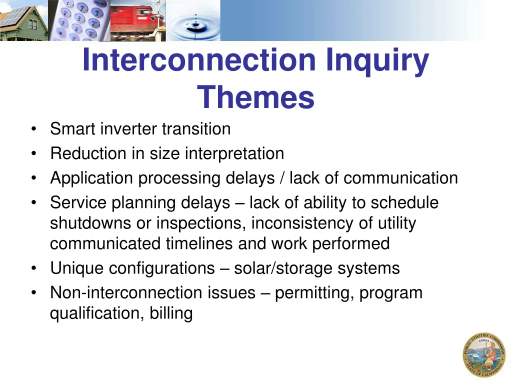 interconnection inquiry themes smart inverter