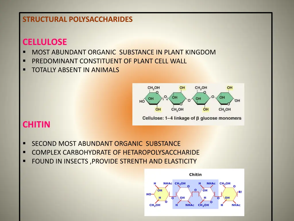 structural polysaccharides