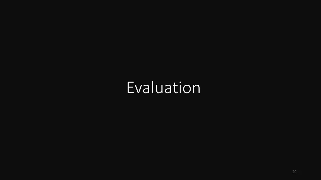 evaluation