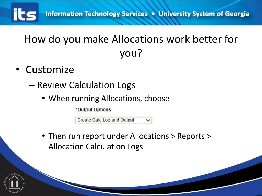 how do you make allocations work better 2