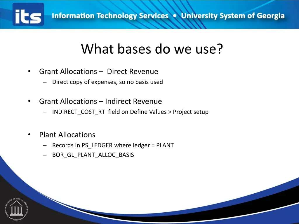 what bases do we use