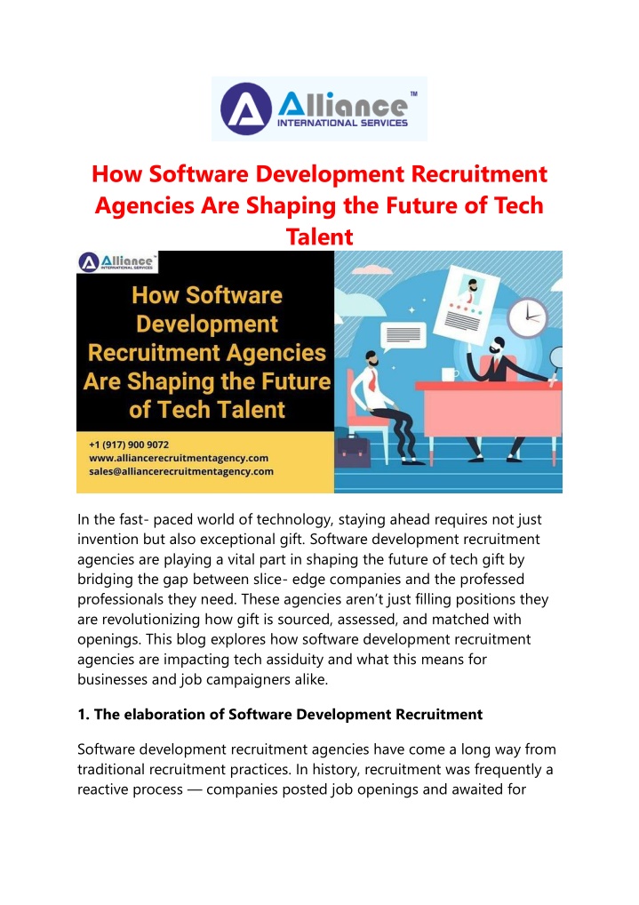 how software development recruitment agencies