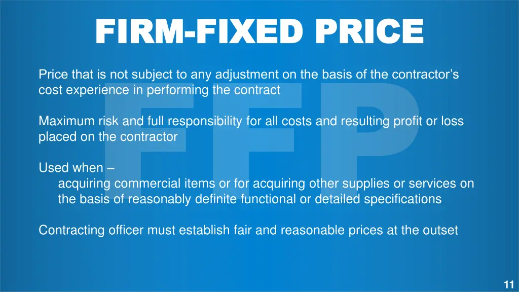 firm firm fixed price fixed price