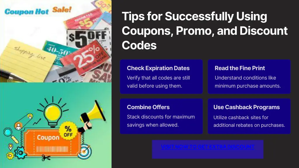 tips for successfully using coupons promo