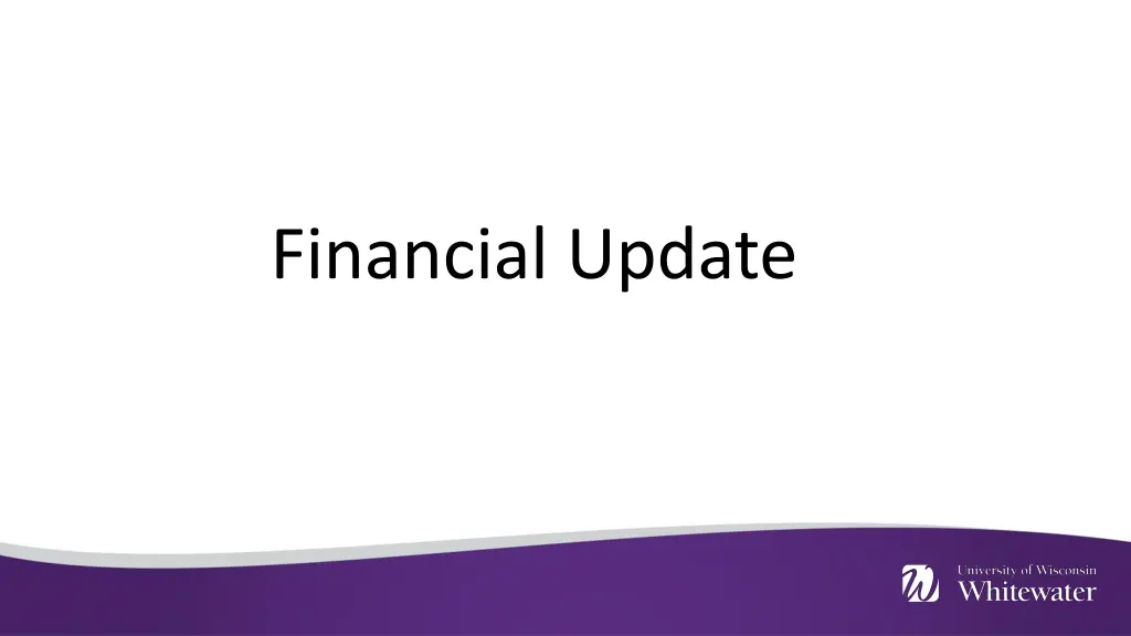 financial update