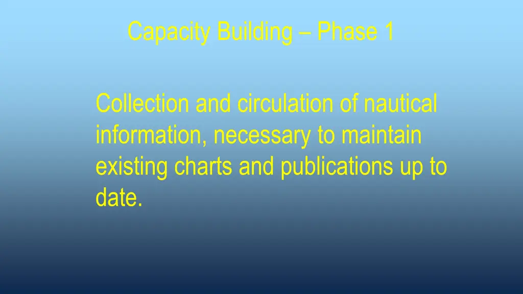 capacity building phase 1