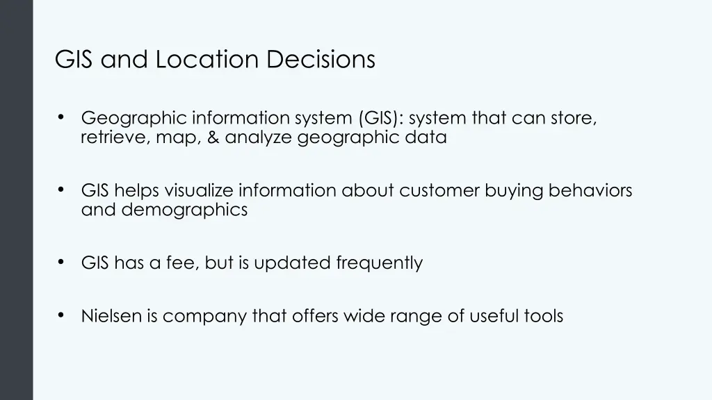 gis and location decisions