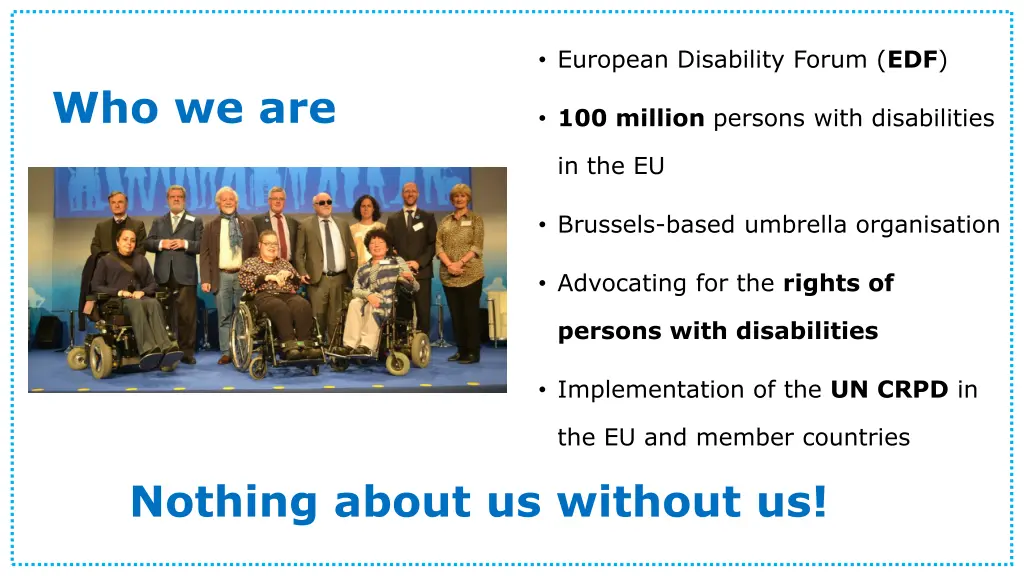 european disability forum edf