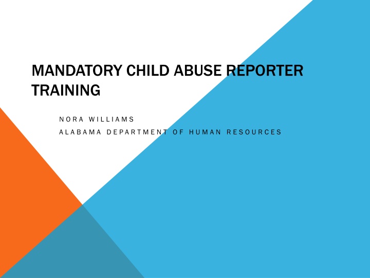 mandatory child abuse reporter training