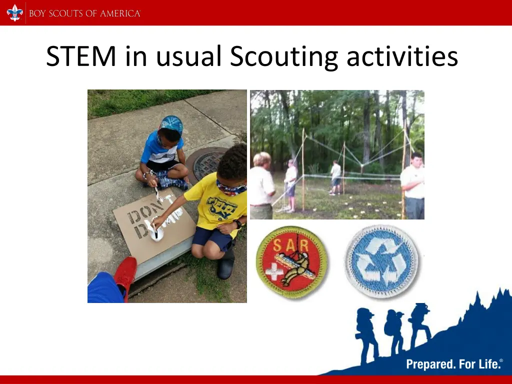 stem in usual scouting activities