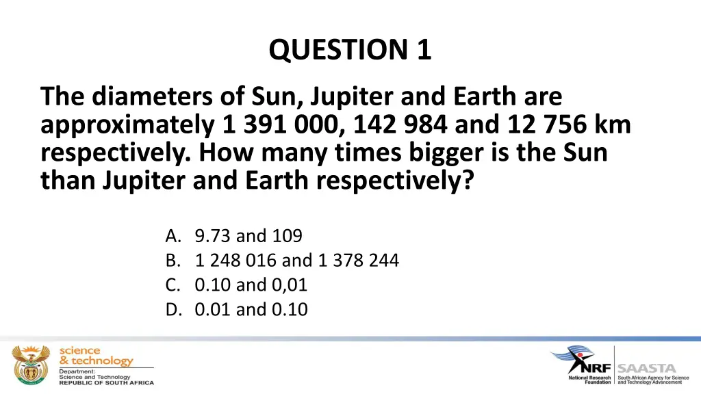 question 1 1