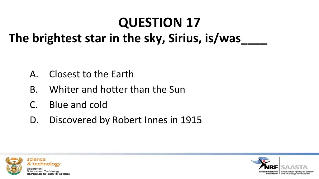 question 17