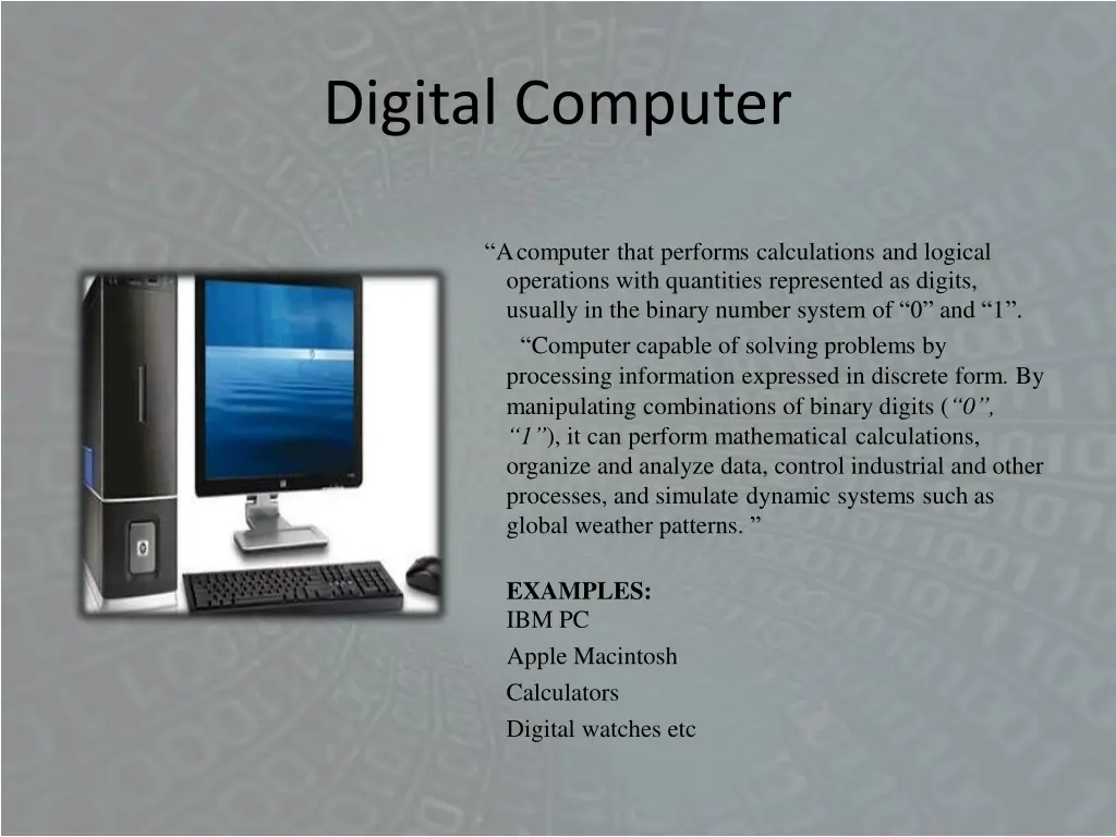 digital computer