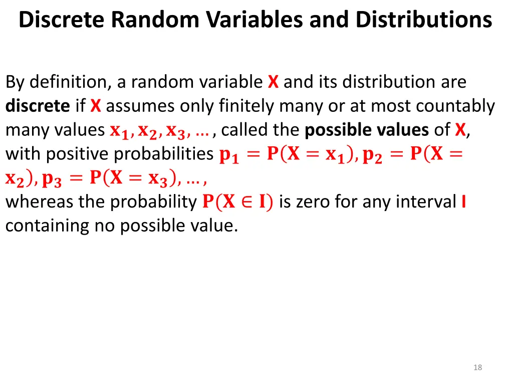 discrete random variables and distributions