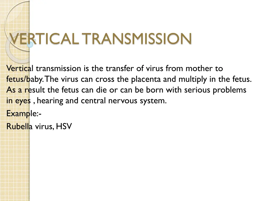 vertical transmission