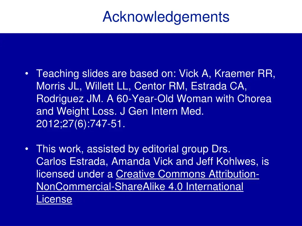 acknowledgements