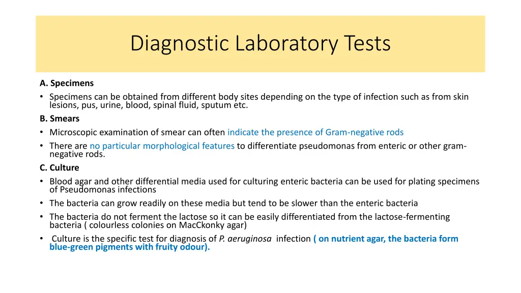 diagnostic laboratory tests