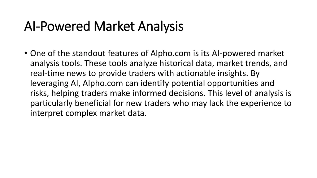 ai ai powered market analysis powered market