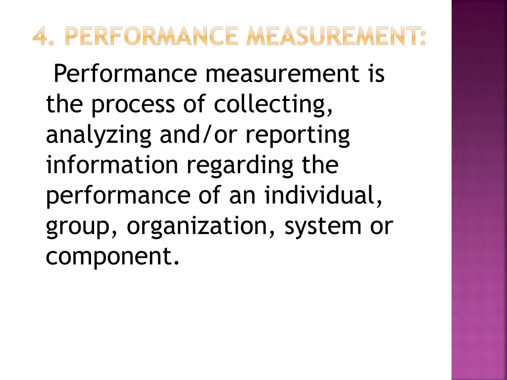 4 performance measurement performance measurement