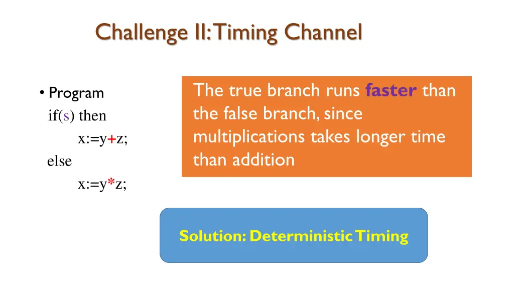 challenge ii timing channel 1