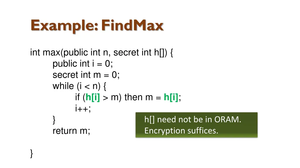 example findmax