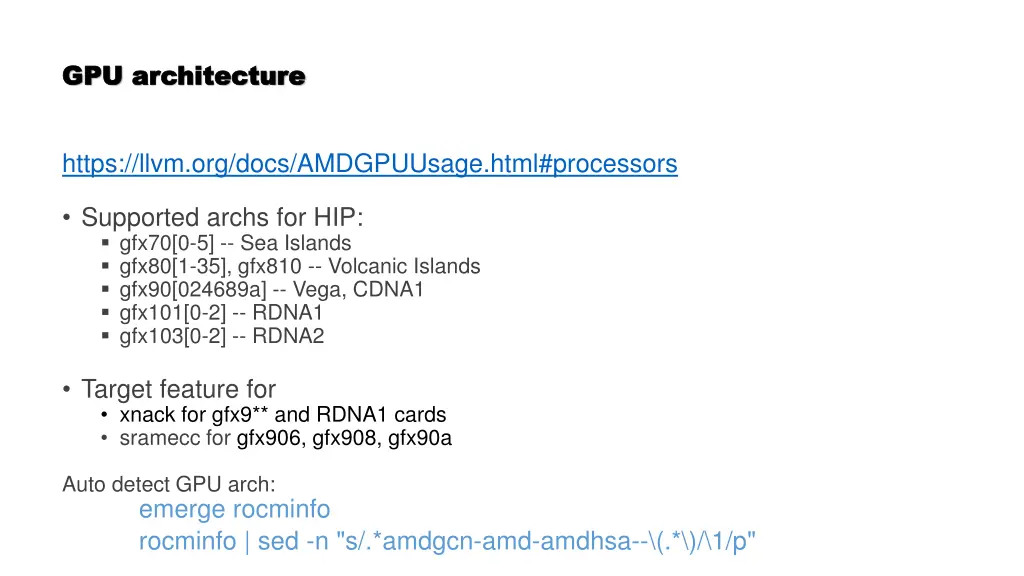 gpu gpu architecture architecture