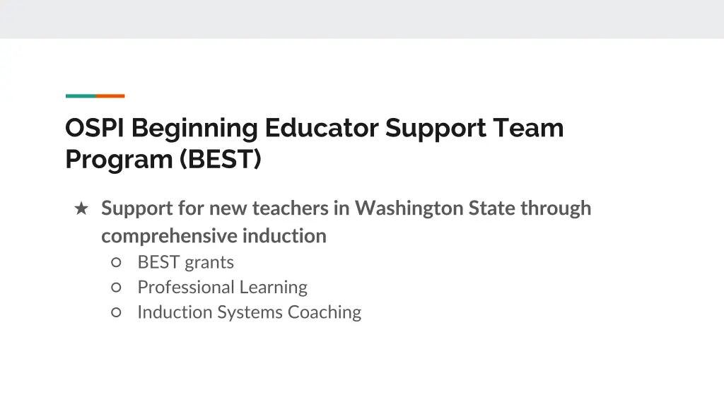 ospi beginning educator support team program best