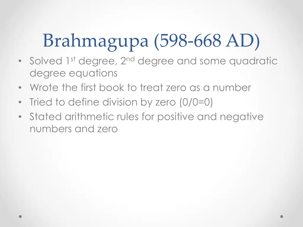 brahmagupa 598 668 ad solved 1 st degree