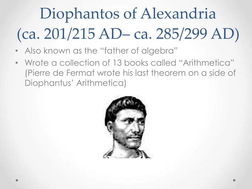 diophantos of alexandria