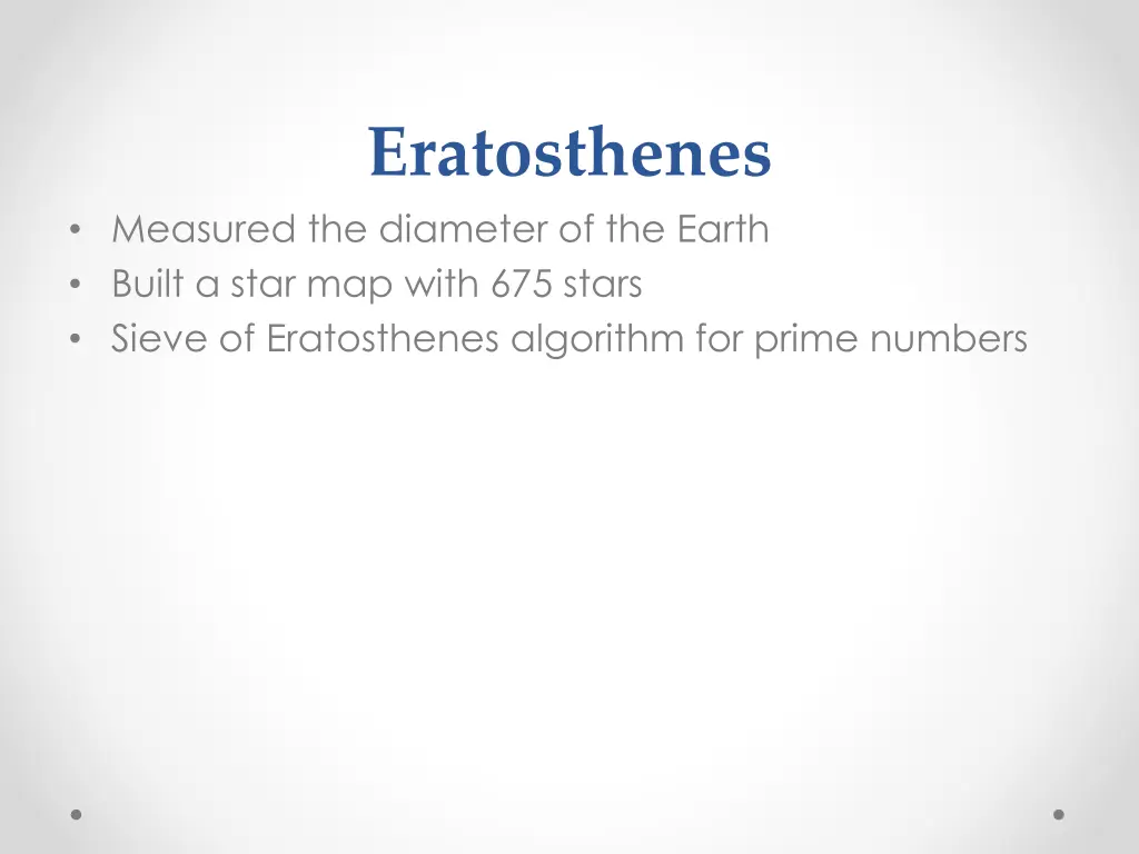 eratosthenes