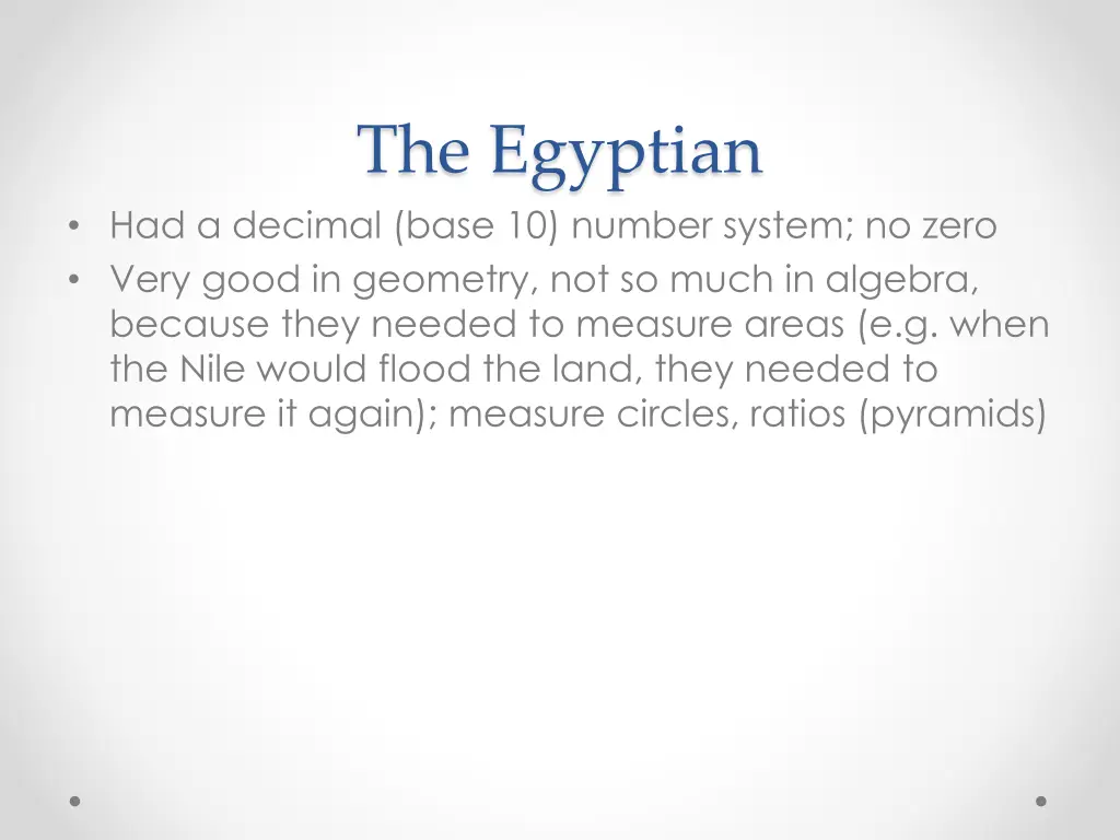 the egyptian