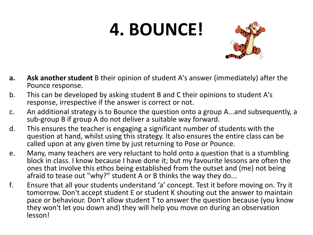 4 bounce