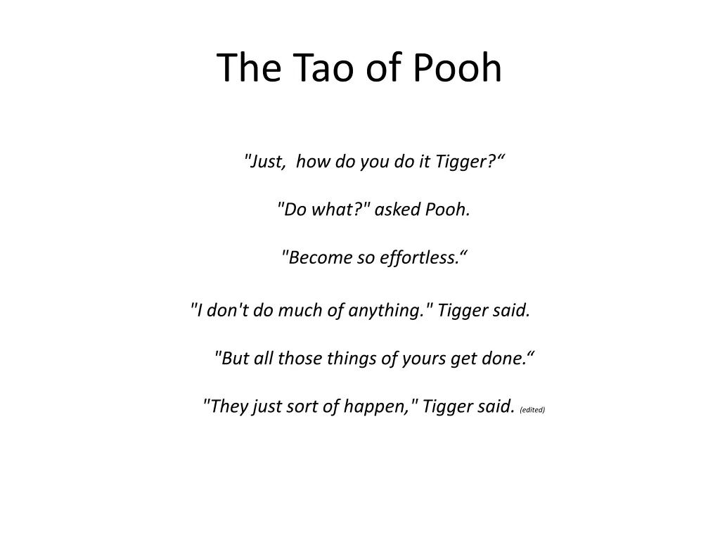 the tao of pooh