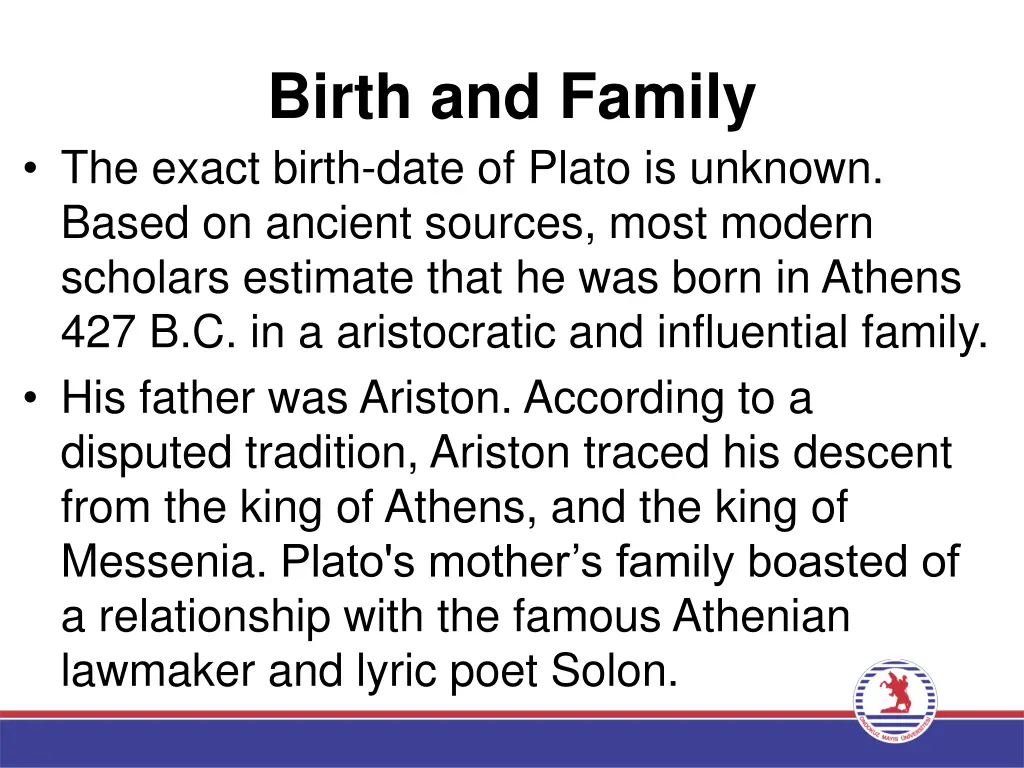 birth and family the exact birth date of plato