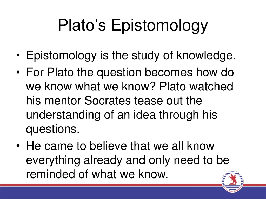 plato s epistomology