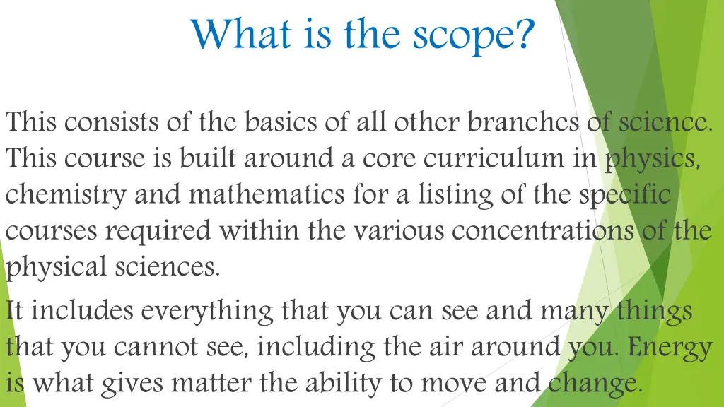 what is the scope