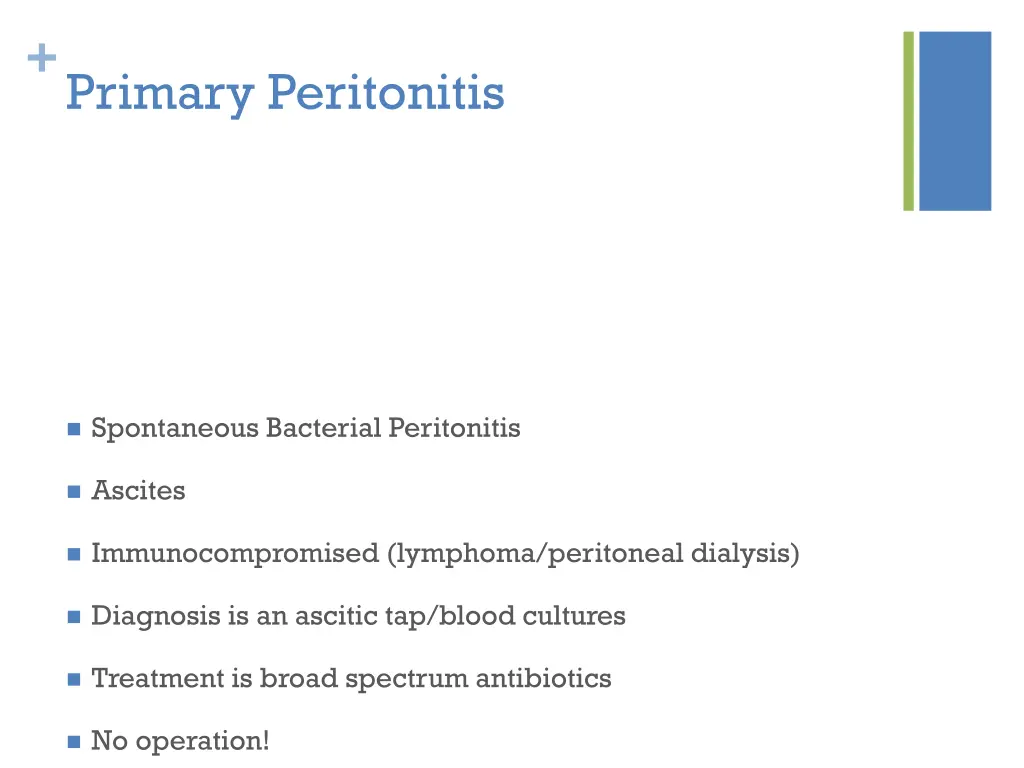 primary peritonitis