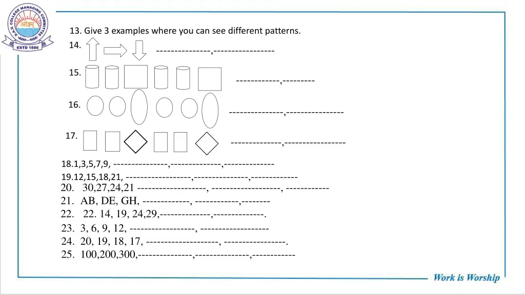 13 give 3 examples where you can see different