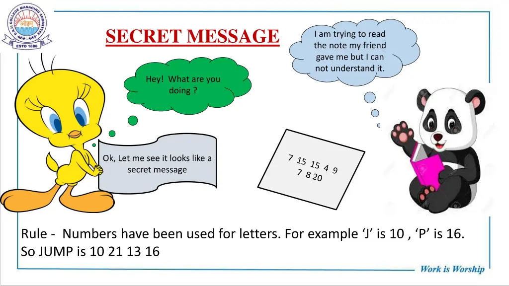 secret message