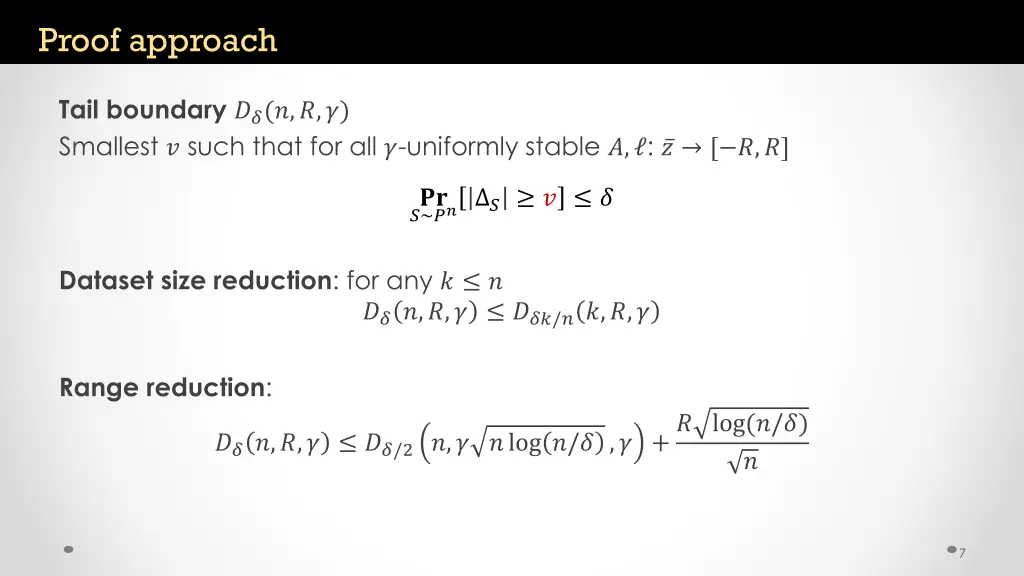 proof approach