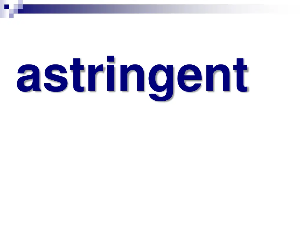 astringent