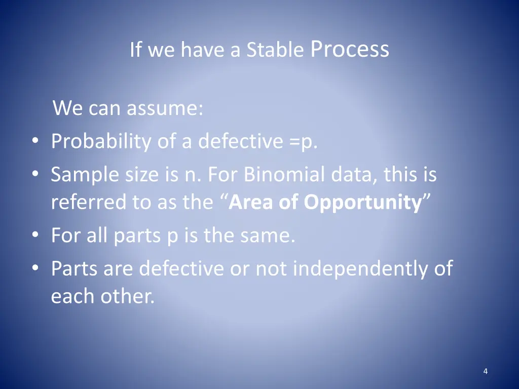 if we have a stable process