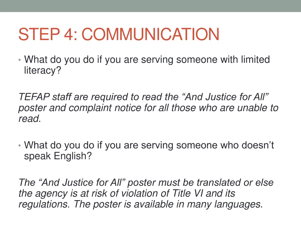 step 4 communication