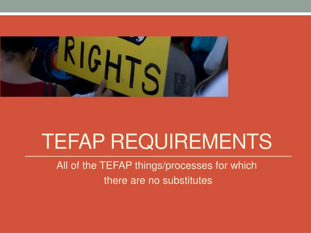 tefap requirements