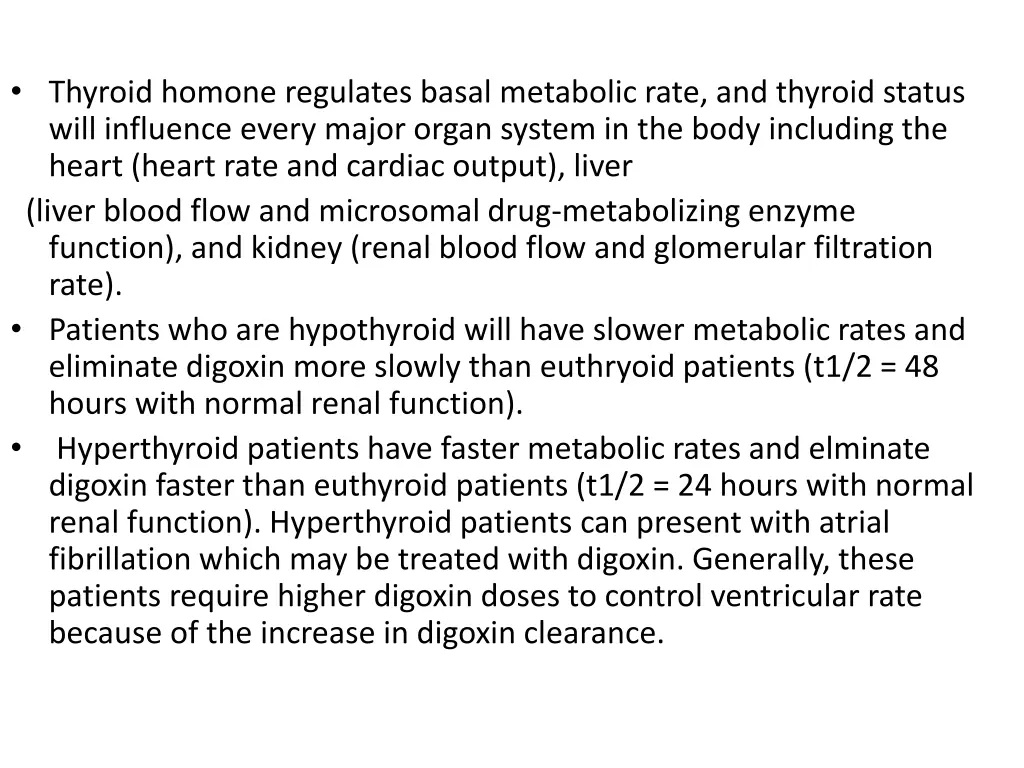 thyroid homone regulates basal metabolic rate