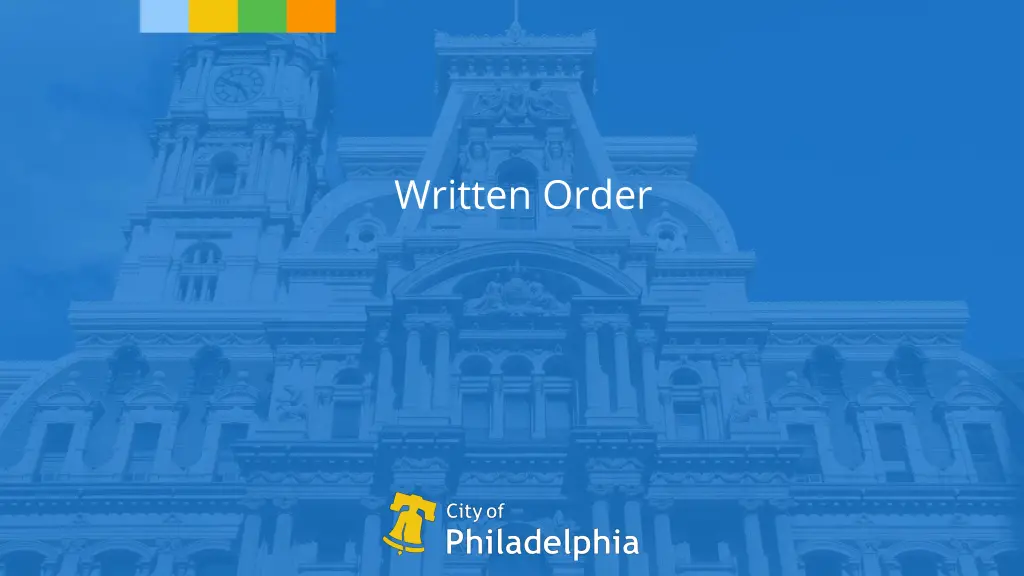 written order