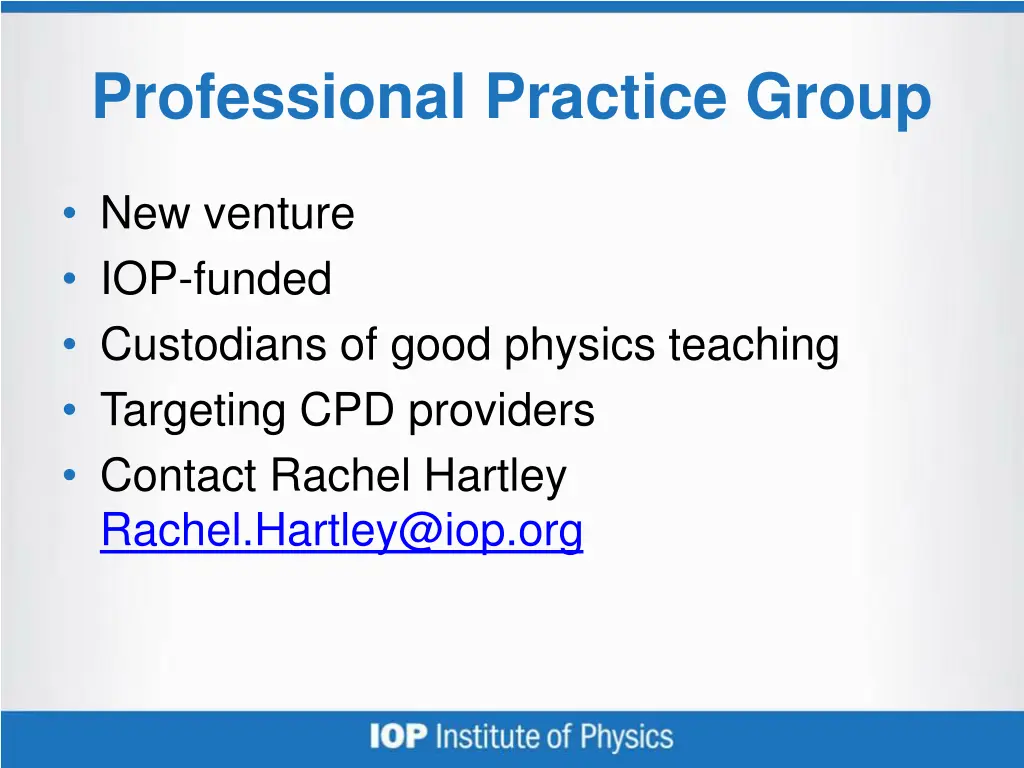 professional practice group